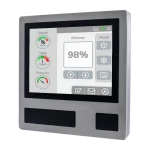 Industrie-Touchpanel mit Edelstahlgehäuse und Steuerungsanzeige