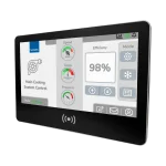 Industrie-Touchpanel mit Anzeige für Kühlung und Effizienz