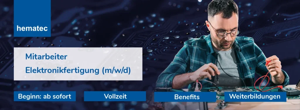 Mitarbeiter Elektronikfertigung 2025